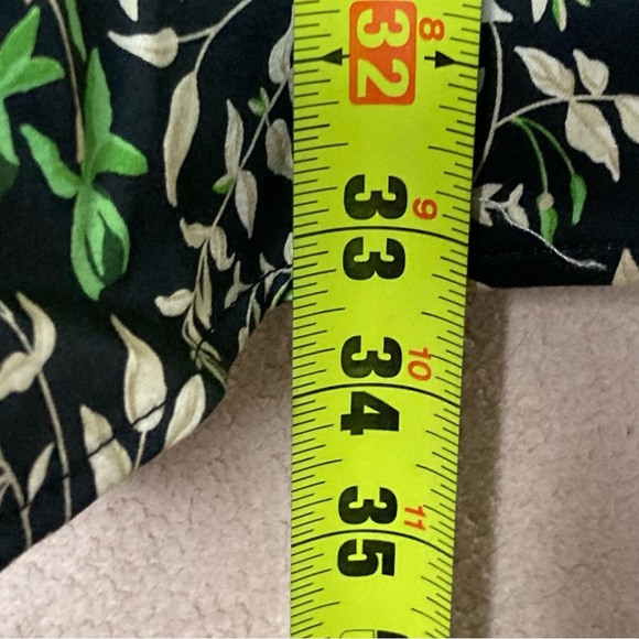 Tuckernuck Verdant Iris Royal Mini Shirt Dress-Womens M-Black/Green-Fall-NEW-NWT - Picture 9 of 10